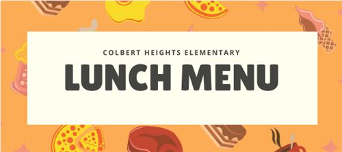  Lunch Menu